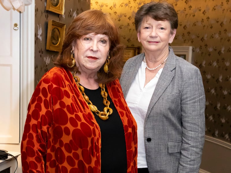  Attending the Liath and Lady Helen Dining Evening at Mount Juliet Estate. Lucinda O’Sullivan and Mary Bannon. Photo; Mary Browne