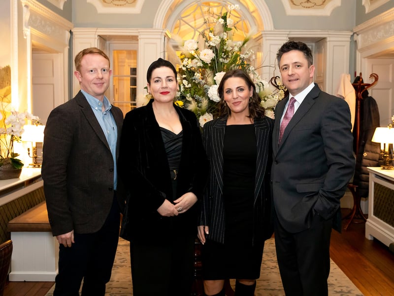 Attending the Liath and Lady Helen Dining Evening at Mount Juliet Estate. From left; Barry Brennan, Colette Leigh, Mark and Brid Dunne Photo; Mary Browne