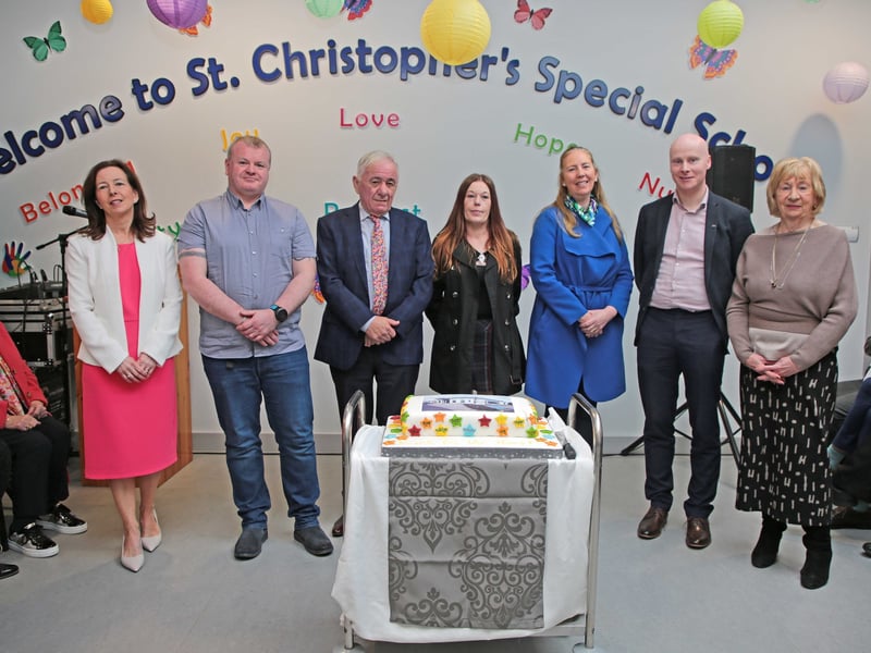 Caption: The St Christopher's Special School Board of Management; Sheila Dinnegan, Fergal Fennessy, Mel Donlon, Ann O'Leary, Jacinta Brady (Chairperson), Lorcan Gearty and Margaret Connellan Picture: Shelley Corcoran
