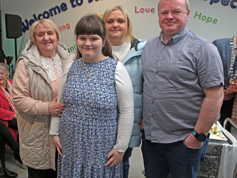Caption: Mary King, Nicola, Fergal and Jessica Fennessy Picture: Shelley Corcoran
