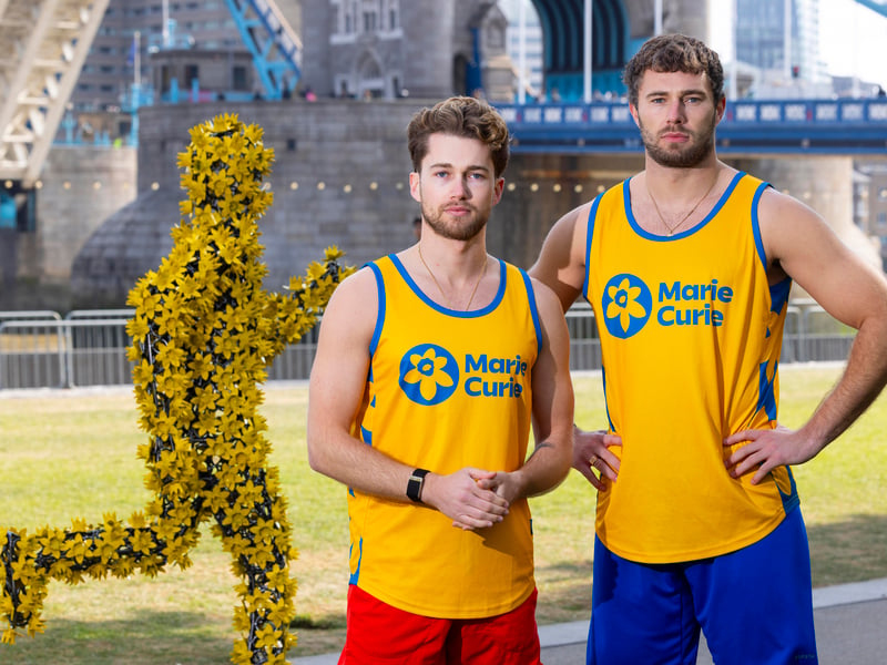 Ballroom dancers and TV personalities Curtis and AJ Pritchard are running in this year’s London Marathon to raise funds for Marie Curie. The brothers are taking part in honour of their grandmother.