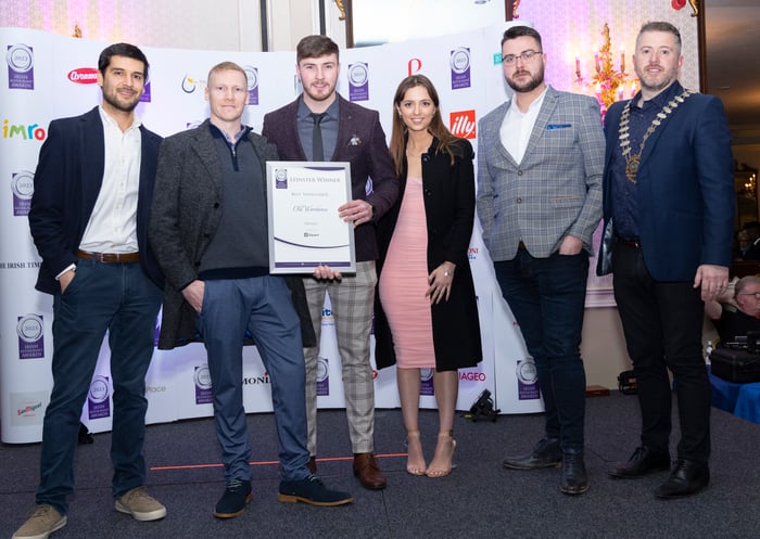 Best Sustainable Practices Sponsored by Gas Networks Ireland  • Offaly winner - Woodfield Cafe And Garden Centre    Innovator of the Year Sponsored by Diageo  • Offaly winner- Ballycommon Bakehouse   Best Newcomer Sponsored by Square - Offaly winner - Old Warehouse  