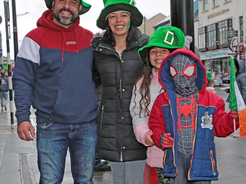Caption: Marcos, Leticia, Marina and Marcos Oliviera Picture: Shelley Corcoran