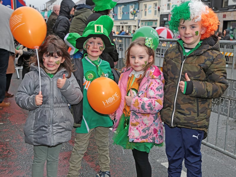 Caption: Conor and Ellie McVeigh, Gina -Mae and Paidi Reilly Picture: Shelley Corcoran