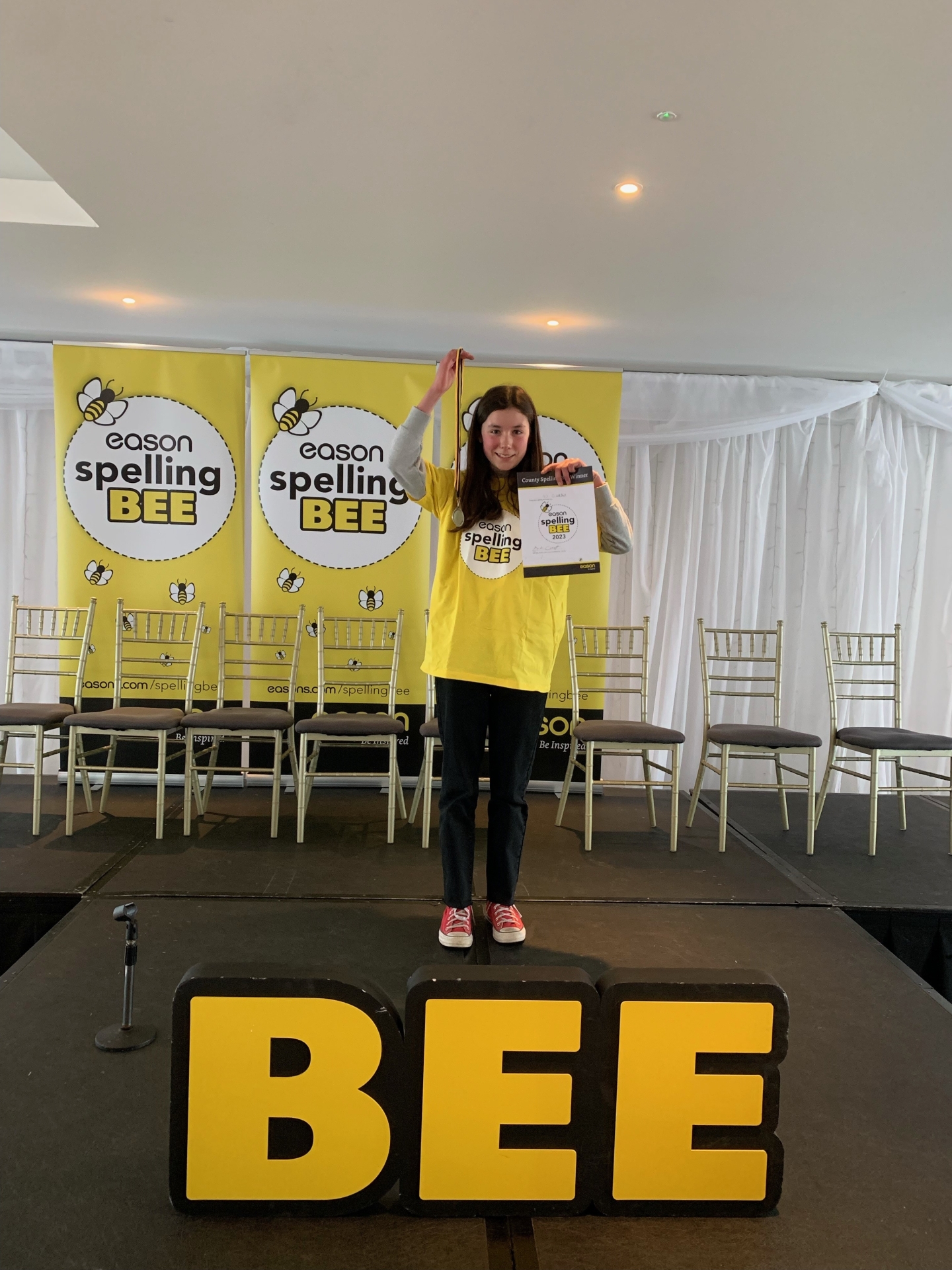 As well as the prestigious title of Eason Spelling Bee 2023 Champion, the top Bee will also take home a collection of books for their school library, worth €7,500 as well as a personal collection of books worth €500.