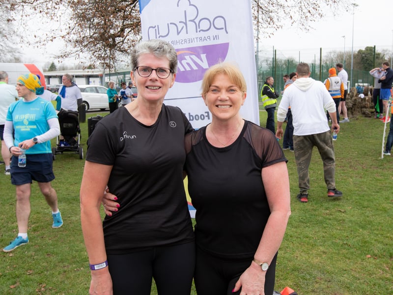 Caption: Longford parkrun played host to the Kiernan Steel Longford Operation Transformation 5k last Saturday morning, March 4 in The Mall Albert Reynolds Peace Park and pictured are Brenda Quinn and Breda Greaves, who completed 15 runs and volunteered 35 times Picture: Michael Croghan Photography