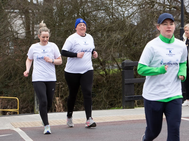 Caption: Longford parkrun welcomed four of the five RTÉ Operation Transformation leaders as it played host to the Kiernan Steel Longford Operation Transformation 5k last Saturday morning, March 4 in The Mall Albert Reynolds Peace Park Picture: Michael Croghan Photography
