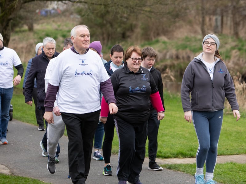 Caption: Longford parkrun welcomed four of the five RTÉ Operation Transformation leaders as it played host to the Kiernan Steel Longford Operation Transformation 5k last Saturday morning, March 4 in The Mall Albert Reynolds Peace Park Picture: Michael Croghan Photography