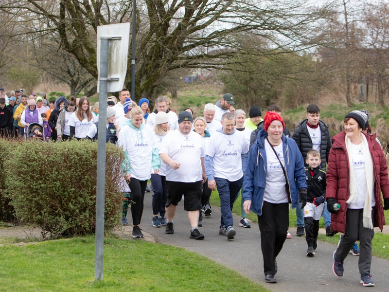 Caption: Longford parkrun welcomed four of the five RTÉ Operation Transformation leaders as it played host to the Kiernan Steel Longford Operation Transformation 5k last Saturday morning, March 4 in The Mall Albert Reynolds Peace Park Picture: Michael Croghan Photography