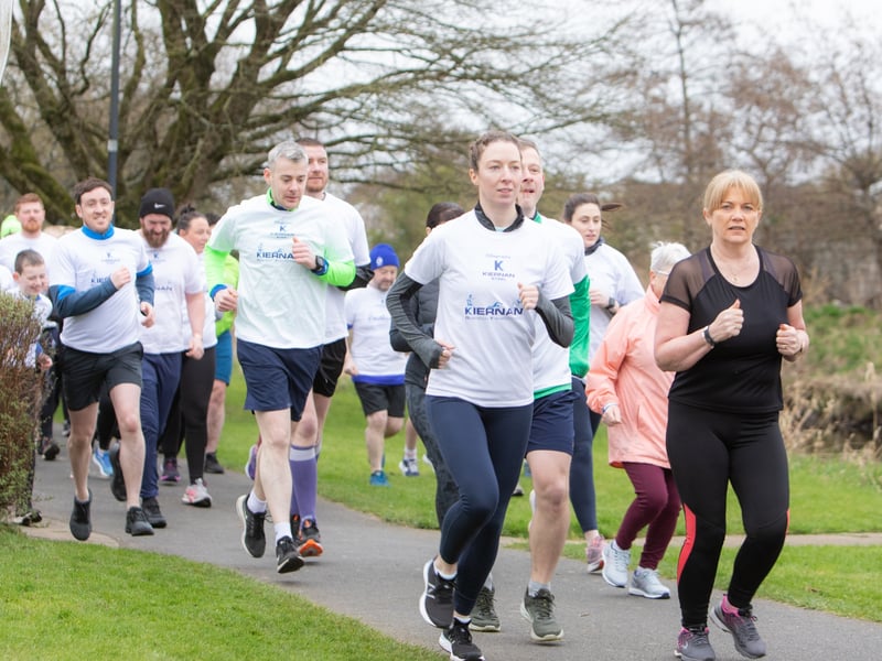 Caption: Longford parkrun welcomed four of the five RTÉ Operation Transformation leaders as it played host to the Kiernan Steel Longford Operation Transformation 5k last Saturday morning, March 4 in The Mall Albert Reynolds Peace Park Picture: Michael Croghan Photography