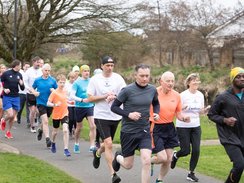 Caption: Longford parkrun welcomed four of the five RTÉ Operation Transformation leaders as it played host to the Kiernan Steel Longford Operation Transformation 5k last Saturday morning, March 4 in The Mall Albert Reynolds Peace Park Picture: Michael Croghan Photography