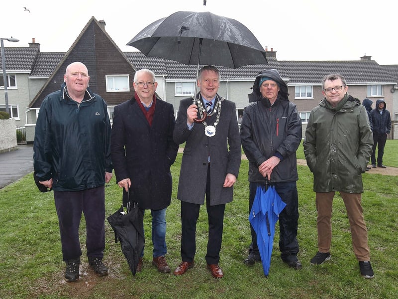 Waterford Metropolitan Mayor, Cllr. Jason Murphy is pictured with Cllr. John Hearne, Cllr. Joe Kelly, Cllr. Donal Barry and Cllr. Seamus Ryan