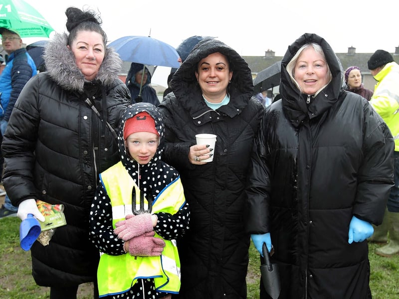Claire and Lola Ahearne, Victoria Hennigan and Eileen Robinson.