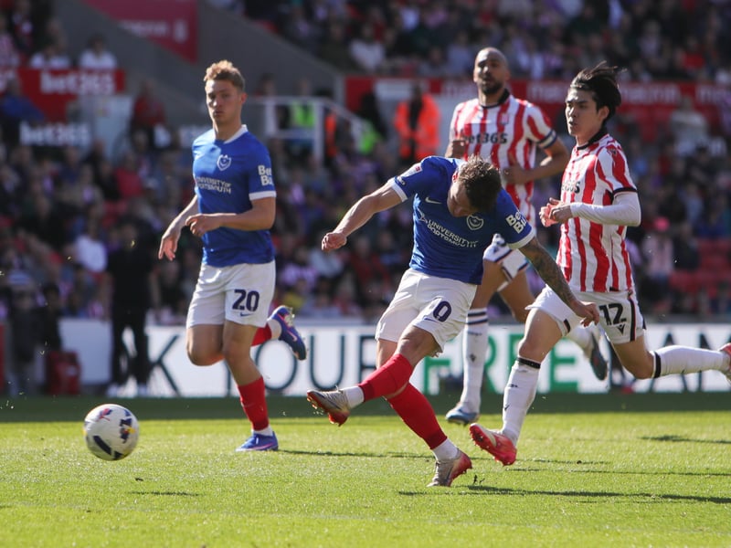 Adrian Segecic completes his hat-trick in the 82nd minute in the 3-1 win at Stoke.