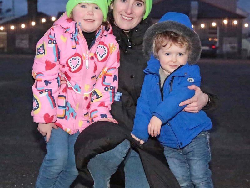 Caption: Grace and Harry Fitzpatrick and Sarah Mulligan