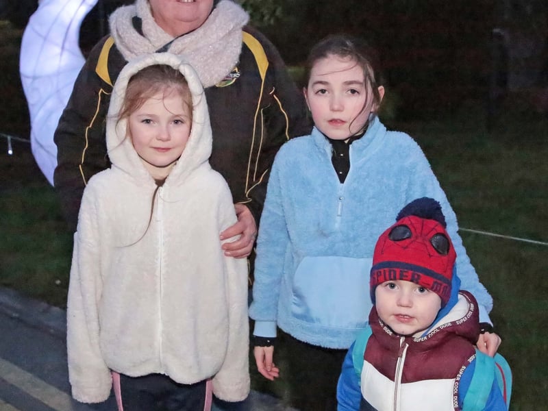 Caption:  Bridget, Saoirse, Aidan and Rían O'Reilly
