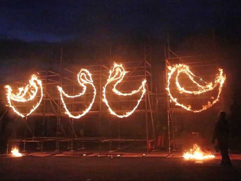 'I don't think it could have gone better': Crowds delight as Longford Lights Festival exceeds expectations PICTURES | Longford native progresses to final of  RTÉ’s Home of the Year series PICTURES | Romance, glitz and glamour as Longford folk enjoy Cystic Fibrosis Valentine's Ball in Lough Rynn Castle Caption: The fire sculpture which was a big attraction at the Longford Lights Festival which was a partnership between artist Tom Meskell and Longford County Council Arts Office. It was co-funded through the Arts Council of Ireland and its Project Award Scheme