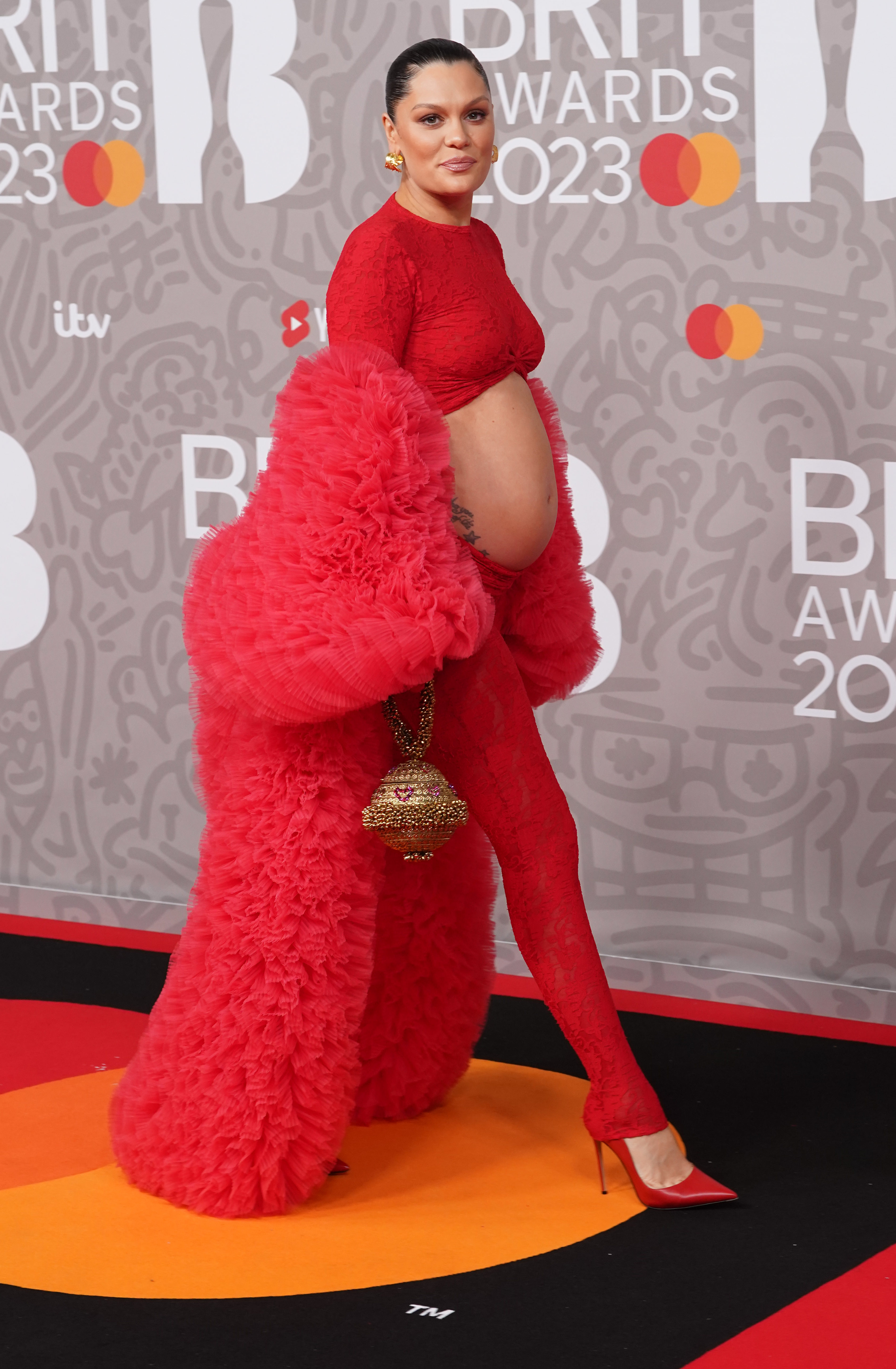 Harry Styles and Jessie J were among those turning heads at the O2 Arena in London.