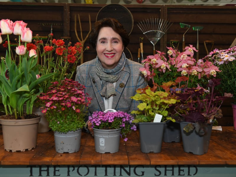 Helen Bainbridge, one of the guest speakers, in the Grand Floral Hall.