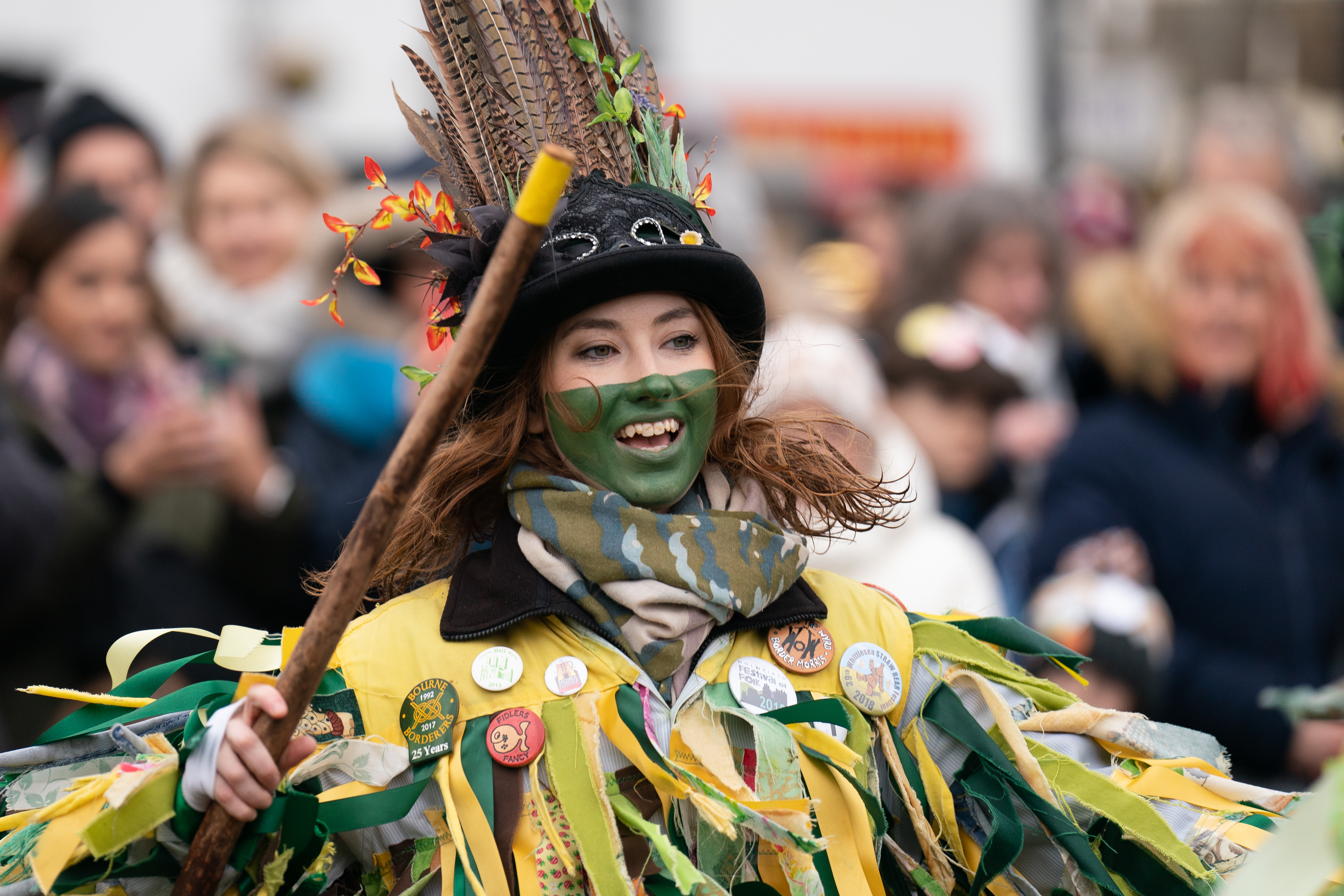 More than 250 dancers, musicians and performers from various parts of the British Isles also attended.