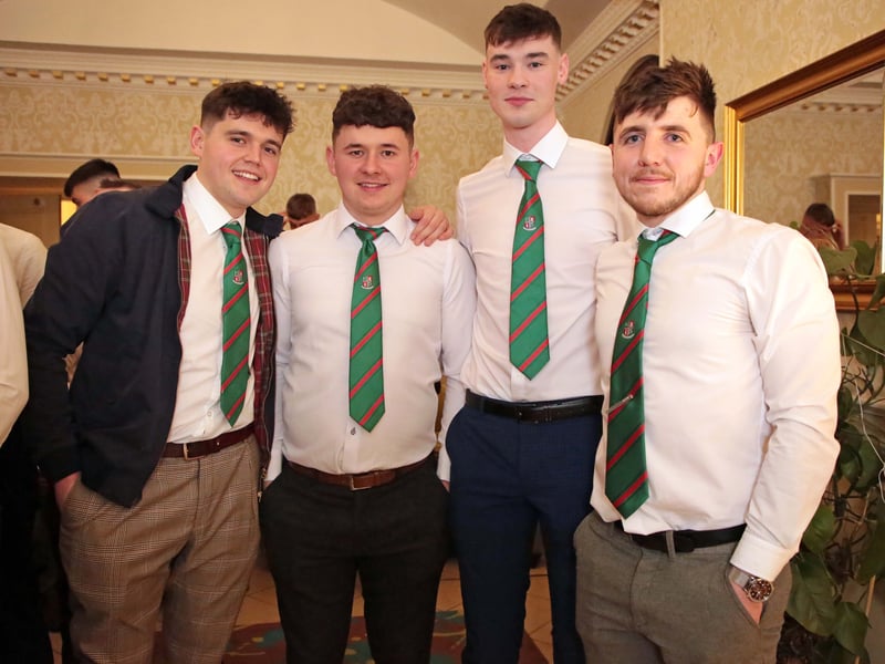 Caption: Dylan McCabe, Ciaran McKeon, Cathal Macken and Rory Hawkins