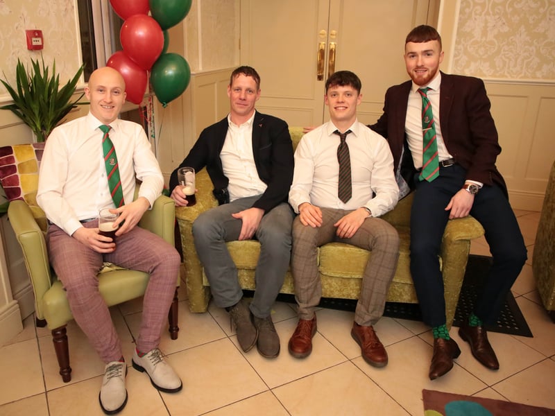 Down Memory Lane | Glamour and style at Longford Harriers gala hunt ball from yesteryear Down Memory Lane | Blooming fabulous gallery of pictures from 2012 Longford Rose of Tralee selection night Caption: Colm Kilbride, Stephen Brady, Declan Farrell and Podgie Murtagh
