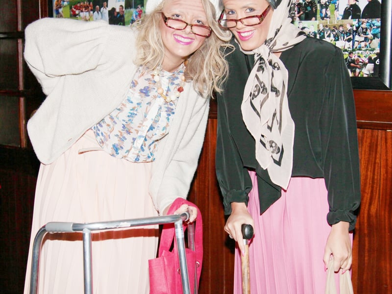Caption: Maggie Costello and Emma Hussey