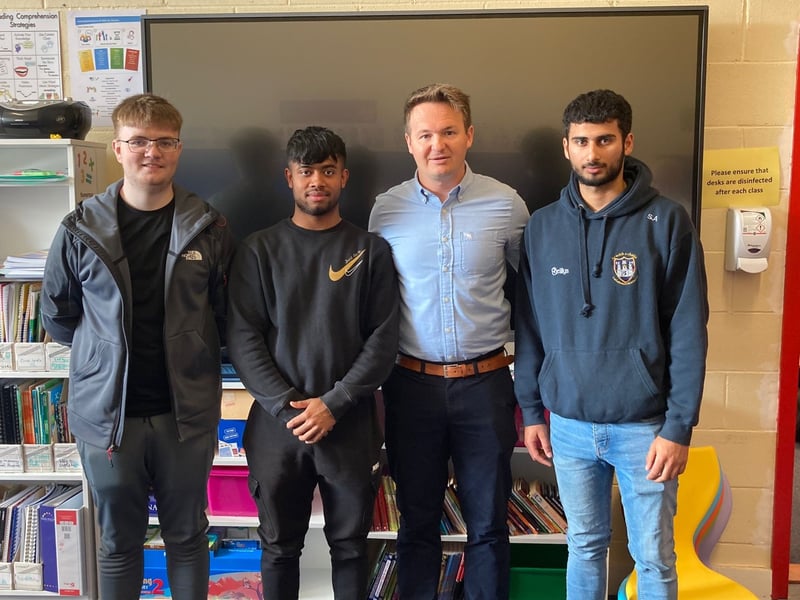 Graduating students at Kilkenny City Vocational School with their Year Head