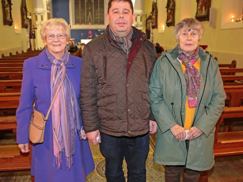 Caption: Bridie Smullen, John McGee and Patsy Lynch