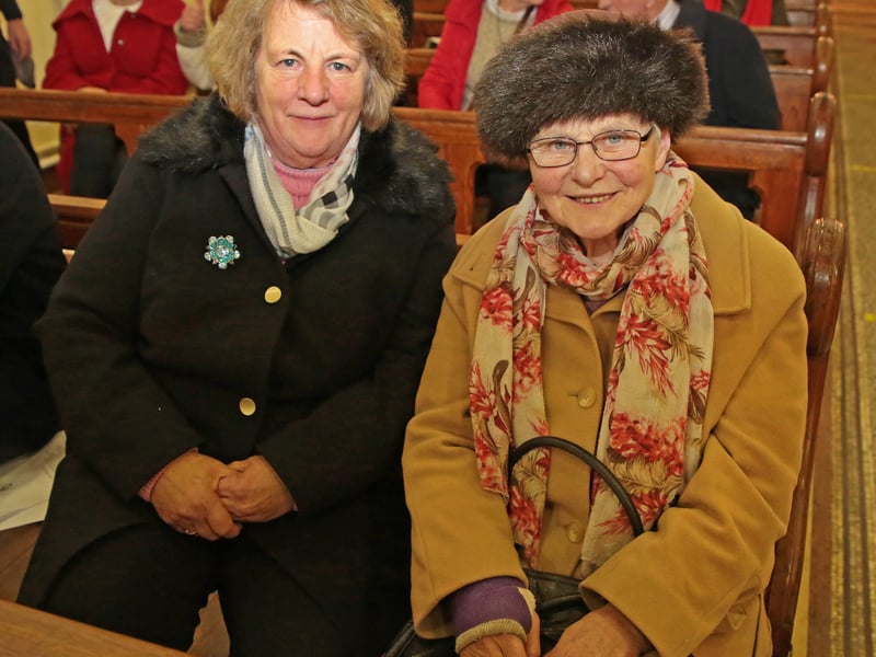 Caption: Olive McCloughry and Rose Egan Picture: Shelley Corcoran