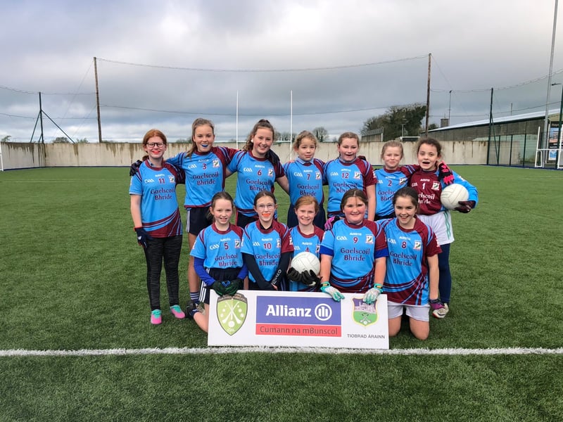 Pic: Gaelscoil Durlas Under 11 Ladies Football Roinn B Finalists