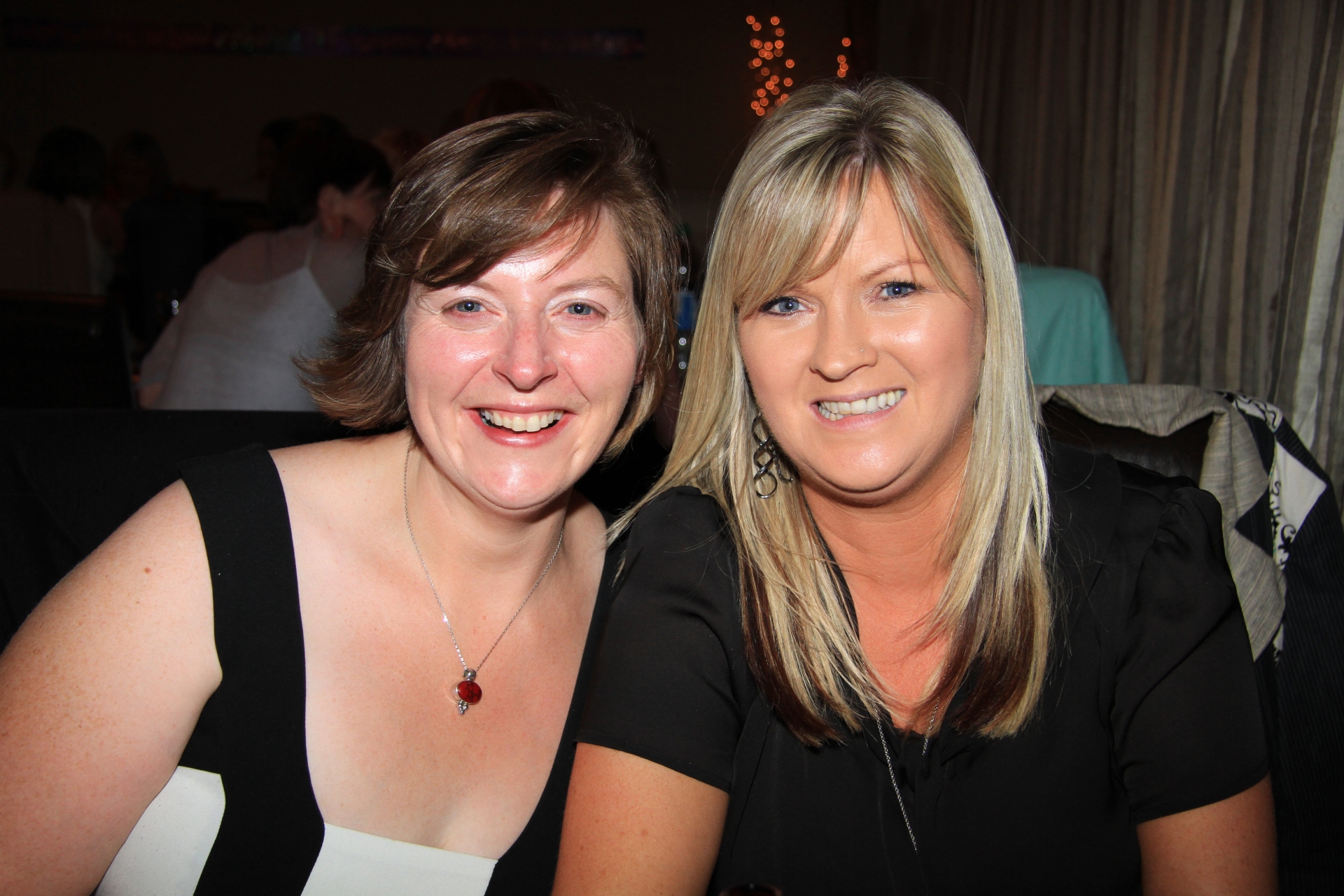 Caption: Evelyn Farrell and Helena Dillon Harte