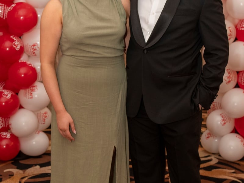 Caption: Grace Kenny & Ethan Lee at the Cian’s Kennels Charity Ball