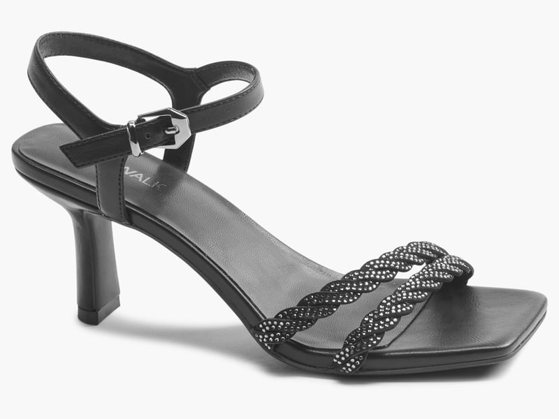 Catwalk Black Braided Gem Detail High Heels, £24.99, Deichmann