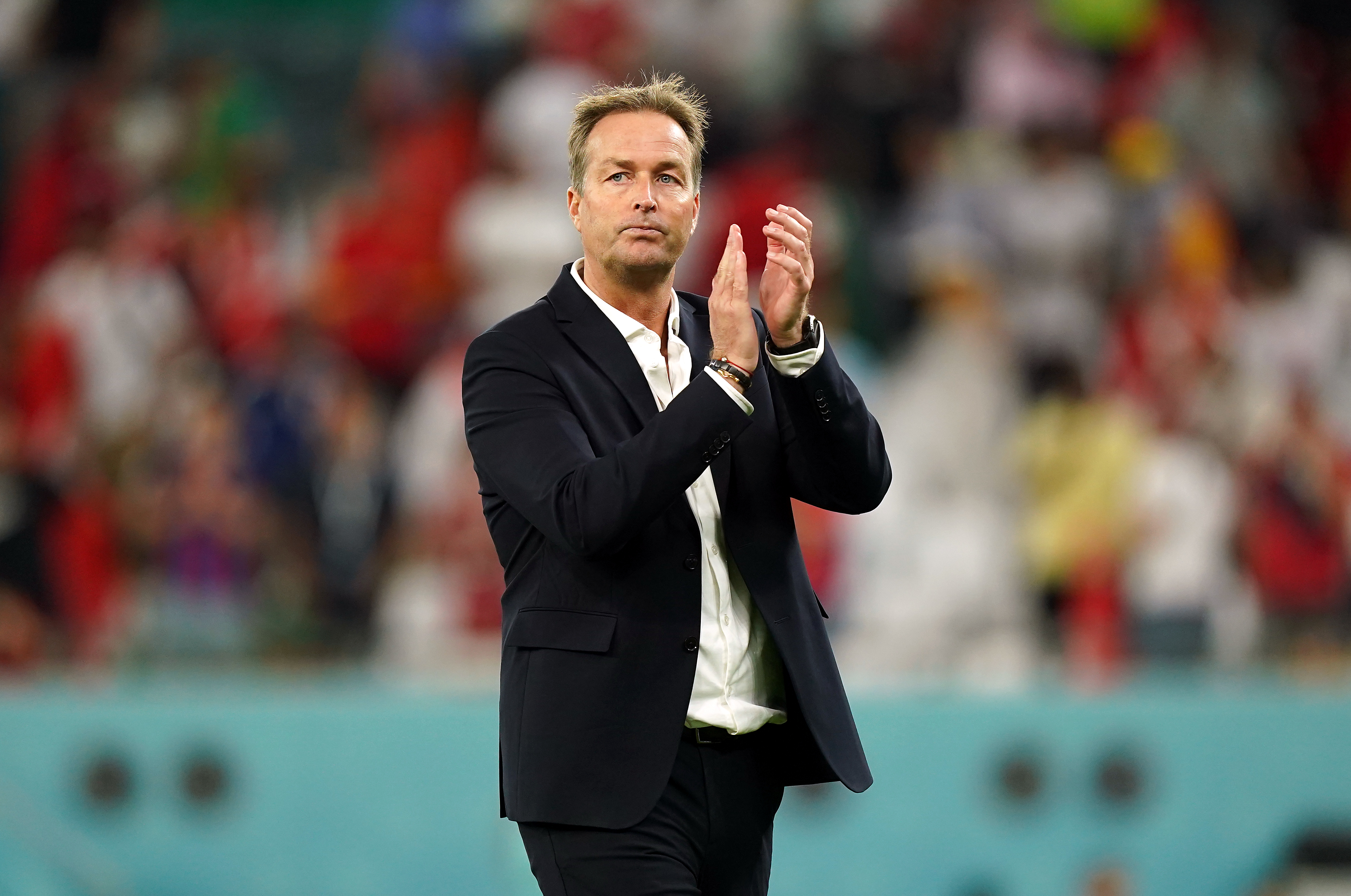 A vastly experienced international boss, the former Bayer Leverkusen head coach has already been namechecked by pundits and fans alike to due success with the Danish national team. Known for a progressive playing style, and an ability to go deep into tournament teams.