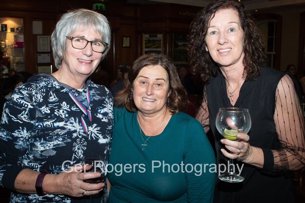 Mary Carroll, Mary Cowen and Dolores Hoctor at the Launch of Vincent Henry’s Book One Last Bend. Ger Rogers Photo.