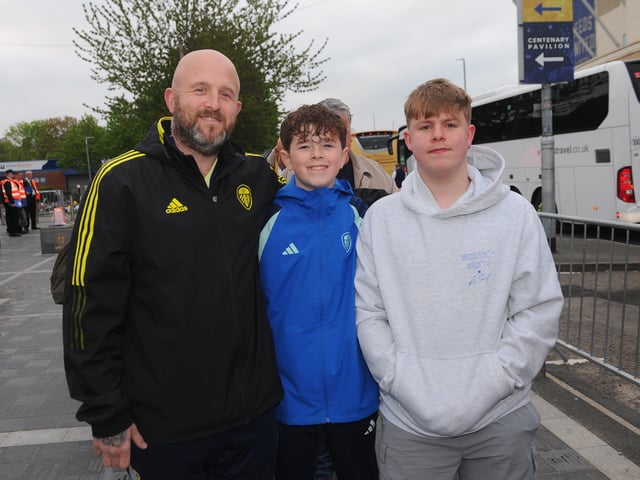 Michael Gummery and sons Noah and Brad of Shipley