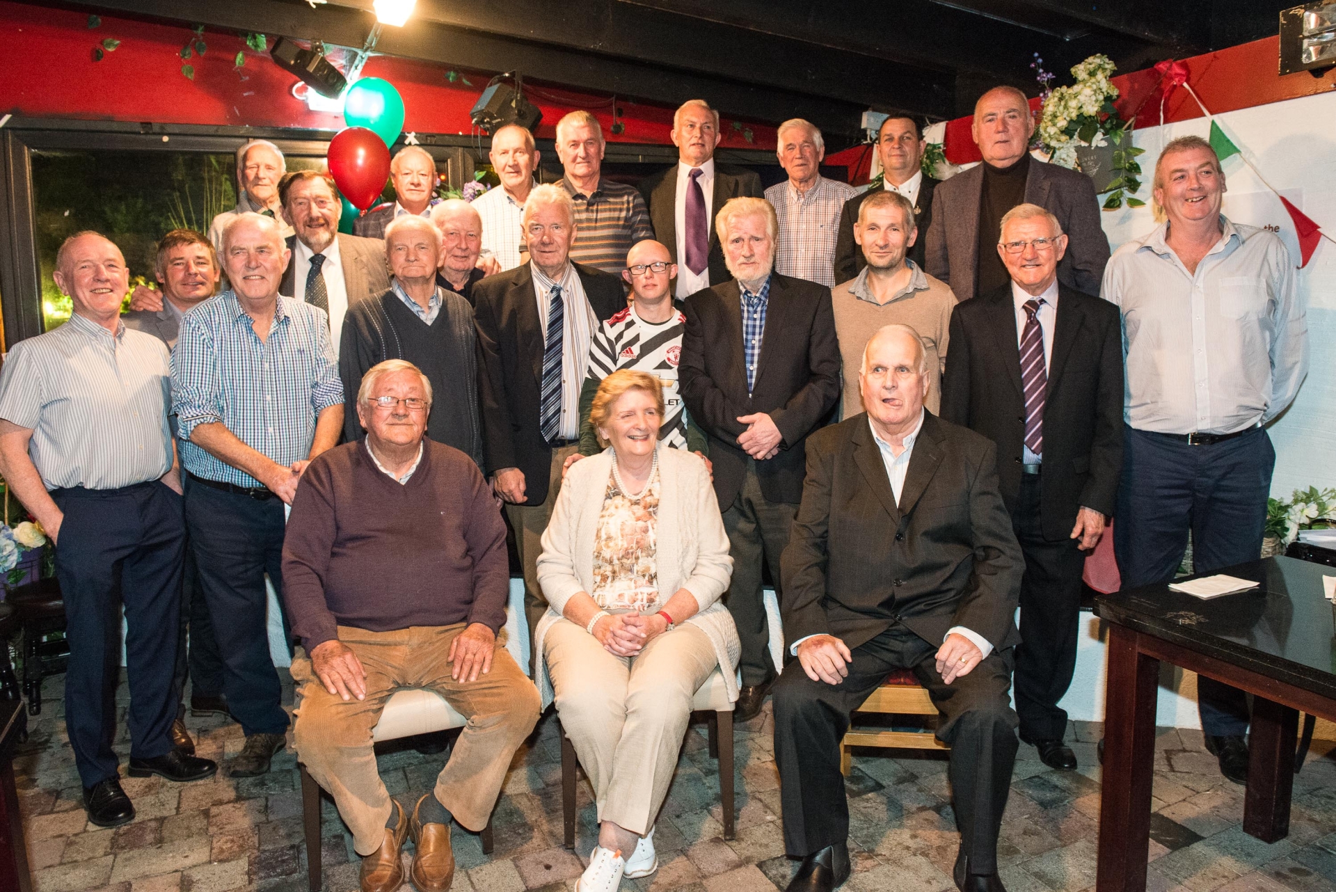 Pictured above is members of the 1972 Intermediate Final team and representatives - 50th Anniversary presentation Milltown GAA had an immensely enjoyable trip down memory lane in the Milltown Inn last Thursday evening. Club members gathered to mark the occasion of the 50th anniversary of the Intermediate Championship victory of 1972 in an evening of commemoration, celebration and craic. MC Noel Shannon led the celebrations with his usual warmth and skill, as he invited some of the players to the stage to share their memories of the campaign, which culminated in a final victory over neighbours Rathangan in September 1972. Noel also invited other residents of the village to share their memories of what Milltown was like in 1972, before the population grew in the 1970s and 1980s. Former county player Noel Dunne spoke with great warmth about each player as they received their commemorative medals from the club. Club Chairperson Fran O’Sullivan expressing his admiration for the achievements of the team, as well as their subsequent senior campaigns. It seems scarely credible to say it now, but he remarked that that Milltown team would go on to beat Sarsfields and Moorefield over the next few years in the senior championship. The team peaked with a somewhat contentious draw match with the mighty Carbury team in the quarter-final in 1974, with a hotly disputed disallowed goal costing them victory that day in Naas. The evening was an occasion of great nostalgia for the families of those players and club officials who have passed on since, and thoughts of Eamonn Reddy, Paddy Curran, Paddy Hanlon, Tom Field and John Murray, as well as manager Christy Dowling, Secretary Seamus Field and other club officials were never far from the minds of those who were present on the night. 1972 Captain Billy Mulpeter spoke with great emotion about those men who had passed, and how special it was to see their families present for the celebrations. It was genuinely heart-warming to see old comrades reunite once more and think back