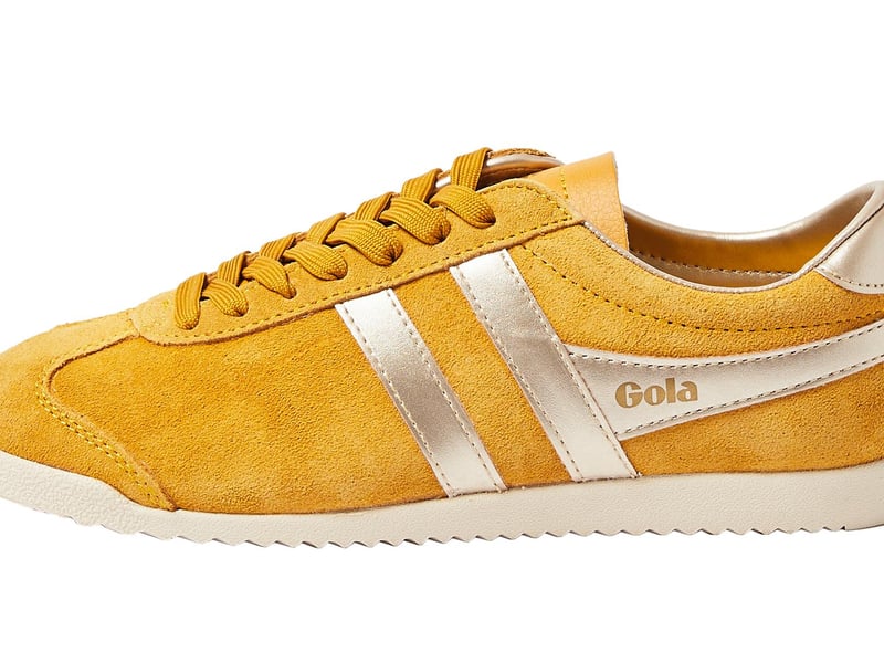 Gola Pearl Yellow Leather Trainers, £75, Oliver Bonas