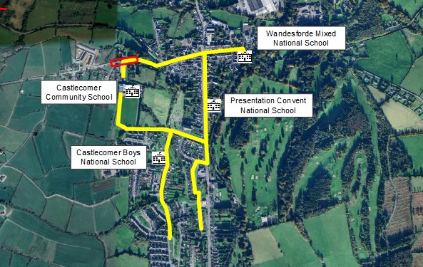 Castlecomer plan - parking to make way for cyclists and pedestrians