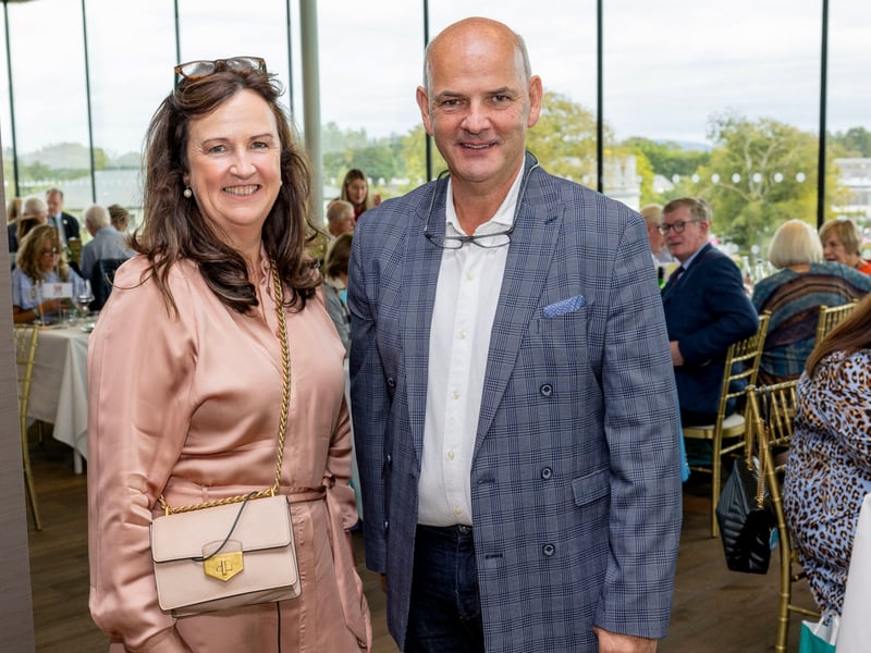 Aine Mangan and Brian Fallon were pictured at taste of Kildare at the Curragh Racecourse organised by Into Kildare the tourism body for County Kildare