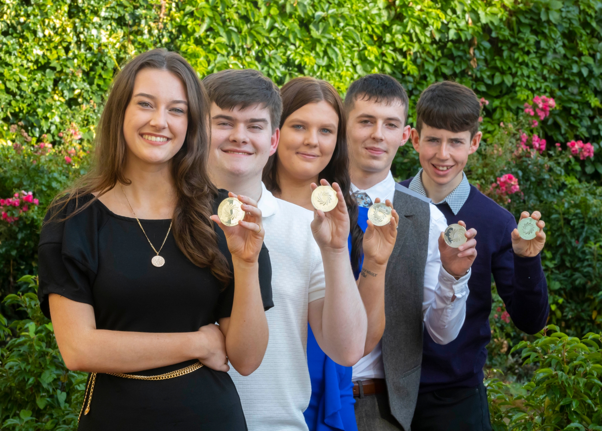 Silver Medallist - Twelve “exceptional young people” who have each made a difference to their school community have been awarded Student of the Year 2022 for their respective post-primary schools in counties Kilkenny and Carlow. Pictured are Ella de Búrca, Coláiste Pobail Osraí Kilkenny, Glen Crowe, Abbey Community College, Ferrybank, Eleanor Williams, Borris Vocational School Co Carlow, Danny Kehoe, Tyndall College Carlow and Michael Delahunty, Scoil Aireagail, Ballyhale, Co Kilkenny. All photographs: Patrick Browne Student of the Year awards for 'exceptional' KCETB students