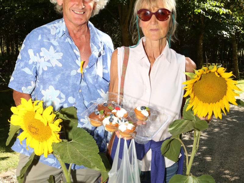 At the Teddy Bear's Picnic and Music Event at The Heath House in aid of Laois Offaly Families for Autism and Ukranian Refugees, were: Denis Foley and Louise Drew. Photo: Michael Scully.