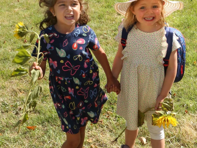At the Teddy Bear's Picnic and Music Event at The Heath House in aid of Laois Offaly Families for Autism and Ukranian Refugees, were: Elora Ball and Emily Gallagher. Photo: Michael Scully.