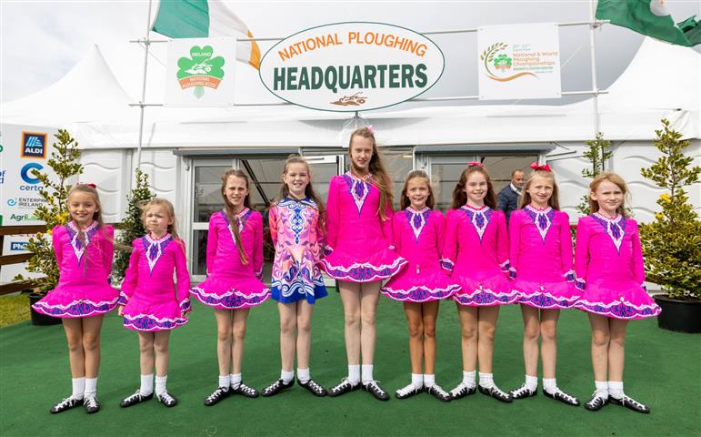 The upcoming National and World Ploughing Championships got formally launched today at a preview event on site. Press were treated to a performance by the Buggie School of Dancing while models gave a preview of Celia Holman Lee's fashion shows that make up just a fraction of the events kicking off on the city sized 800 acre site in Ratheniska, Laois on September 20. It was attended by some of the Irish and the international ploughing competitors from as far as New Zealand and America, as well as Minister of State Sean Fleming, Laois County Council CEO John Mulholland, Council Cathaoirleach Cllr Thomasina Connell, Bishop of Kildare & Leighlin Denis Nulty, Laois Offaly Kildare Garda Chief Superintendent John Scanlan, the ICA, Laois Hunt, landowners and organisers. Singer Trudy Lawlor sang the county anthem Lovely Laois. The MC was Anna May McHugh who is bringing back the championships to Laois soil. Her daughter Anna Marie McHugh as Secretary of the World Ploughing Association is overseeing the world championship event. Alf Harvey was there to capture the atmosphere. Click on NEXT to see all of his photographs.