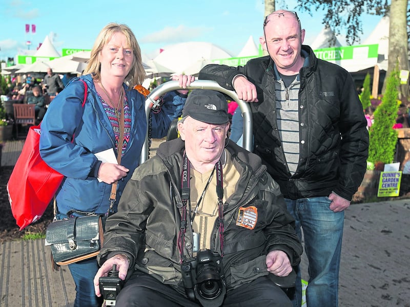 Tap on NEXT below photograph to see more. Veronica and Cyril McGuire with Jim Fennelly at Ratheniska for Ploughing 2015.Picture: Alf Harvey/HRPhoto.ie