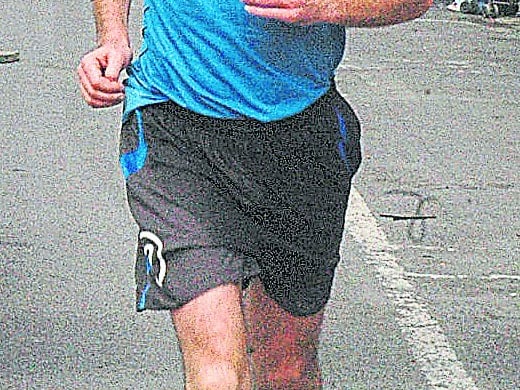 Eamon Doogue from Longford has the finish line in sight