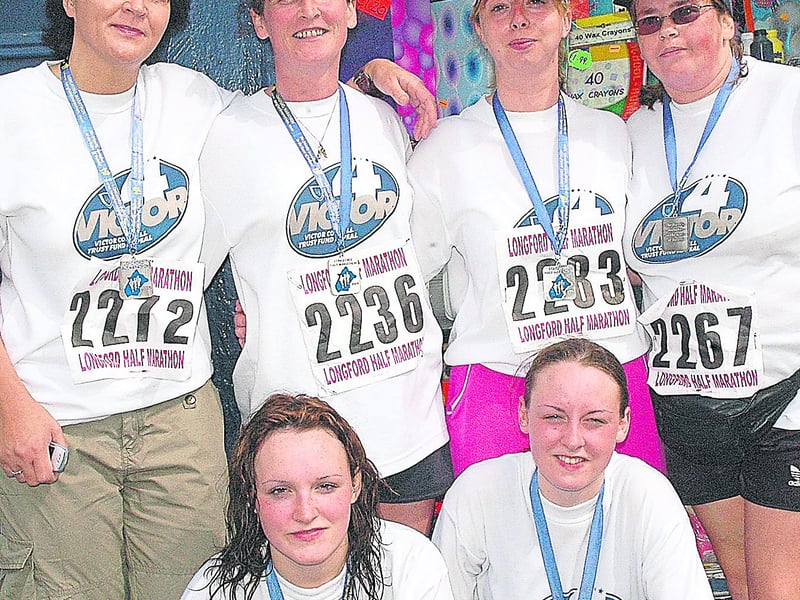 Longford Rose Linda Kiernan, Nicola Kiernan and back row, Carol Martin, Marian Kiernan, Denise McLoughlin and Frances Brady all participated in the 2006 Marathon