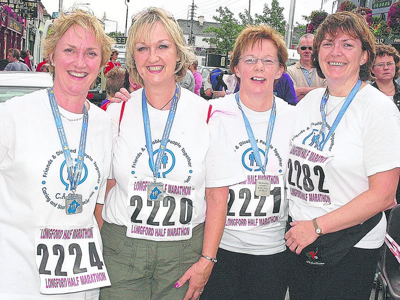 Running to raise funds for CASA were Elizabeth Lannigan, Mary Shanley, Mary Reily and Eileen Meenaghan