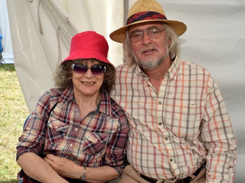 Denis and Mary Morrissey, enjoying a moment in the shade at the Iverk Show. Picture: Joe Cashin   Click HERE to return to the KilkennyPeople homepage or check out these other photo galleries from the Iverk Show 2022 Iverk Show makes triumphant return! Iverk Show: All the fun of the fair - Photo Gallery 2